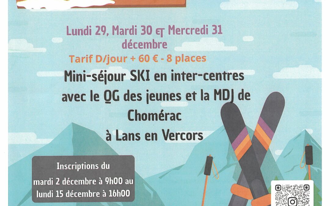 Programme  Le Repère  Vacances de fin d&rsquo;année